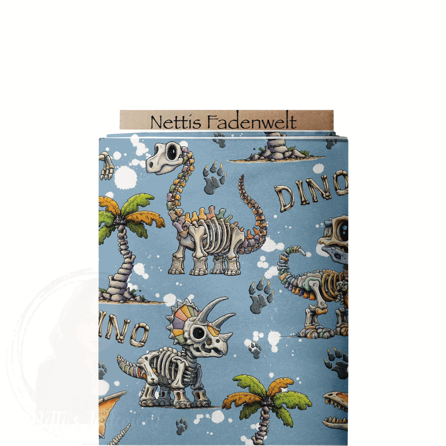 Skelett Dino Blue