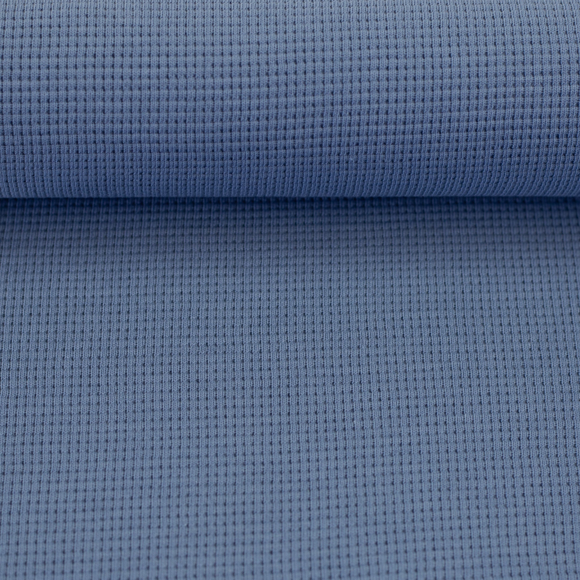 Waffeljersey Rauchblau 258